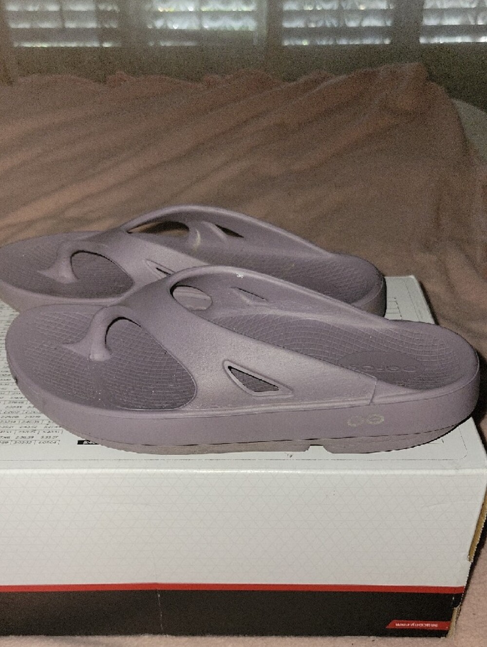 Gray Comfort Foam Thong Sandals - Picture 4 of 6